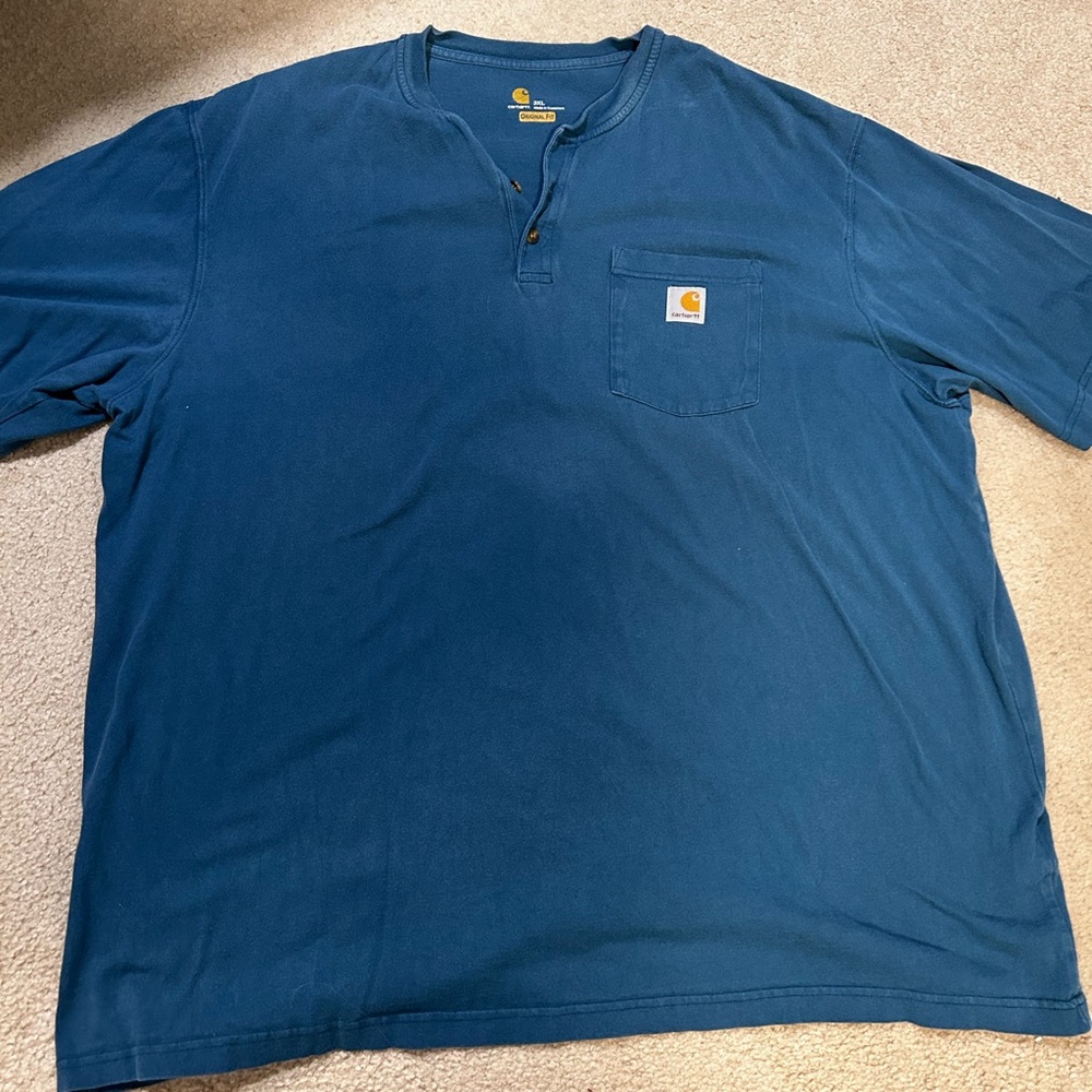 Carhartt Blue Casual Button Down Shirt